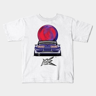 toyota supra a80 lowered violet Kids T-Shirt